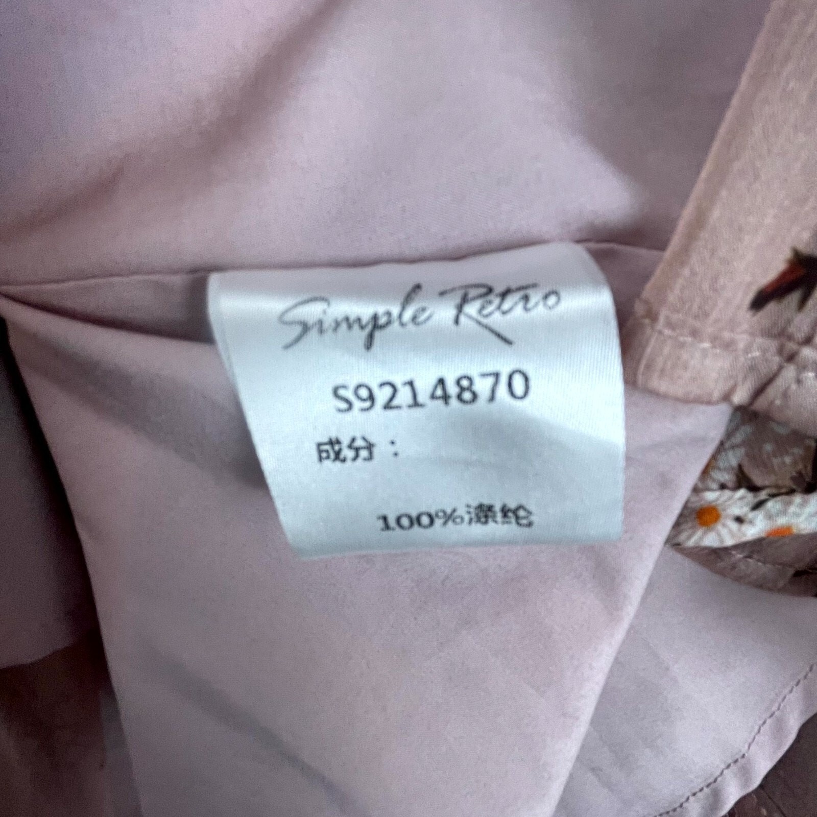 Simple Retro Dress Womens Xs Pink Sheer Button Front Country Romantic Feminine — image 4 of 8